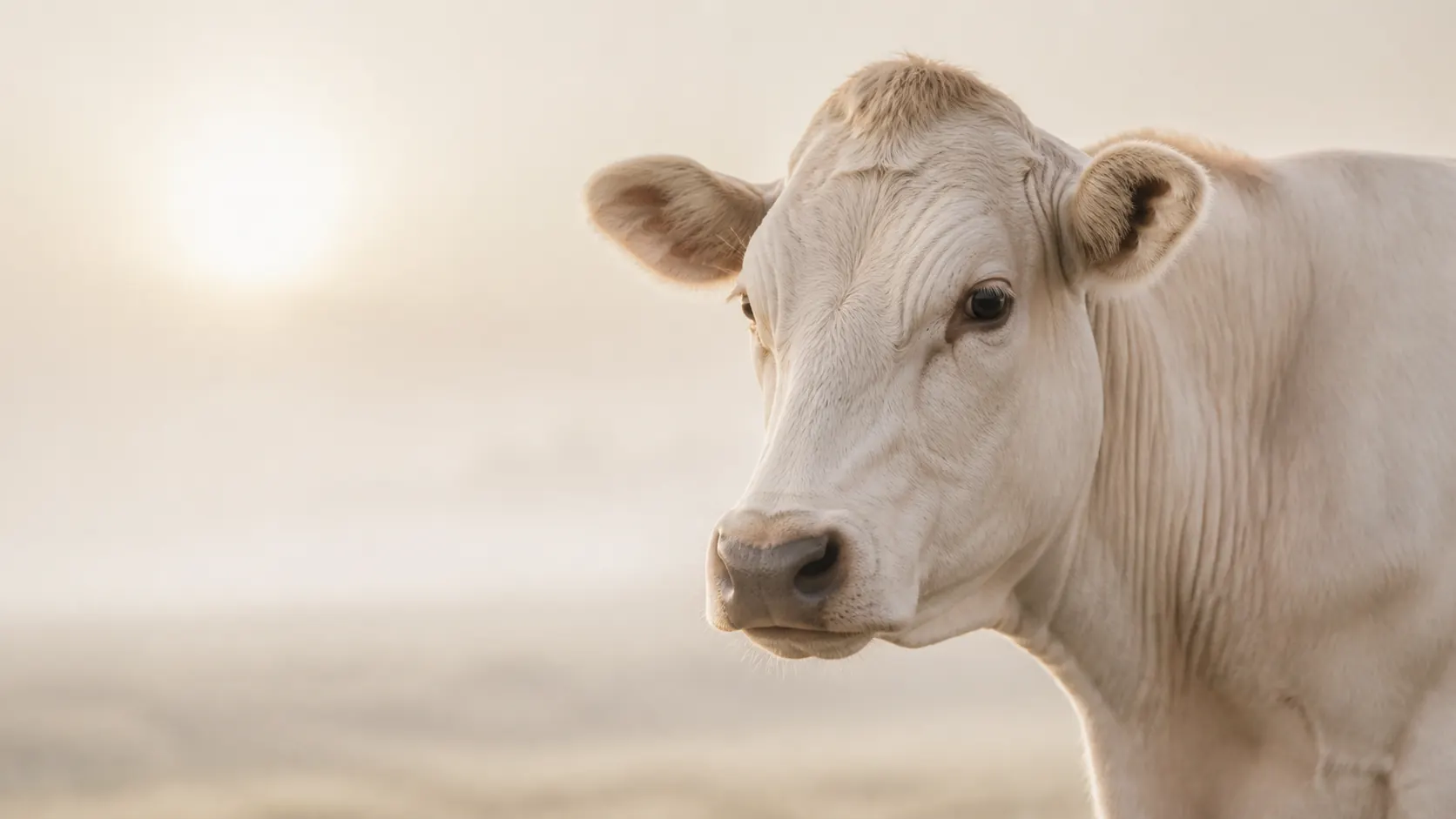 Cow in a pastoral setting